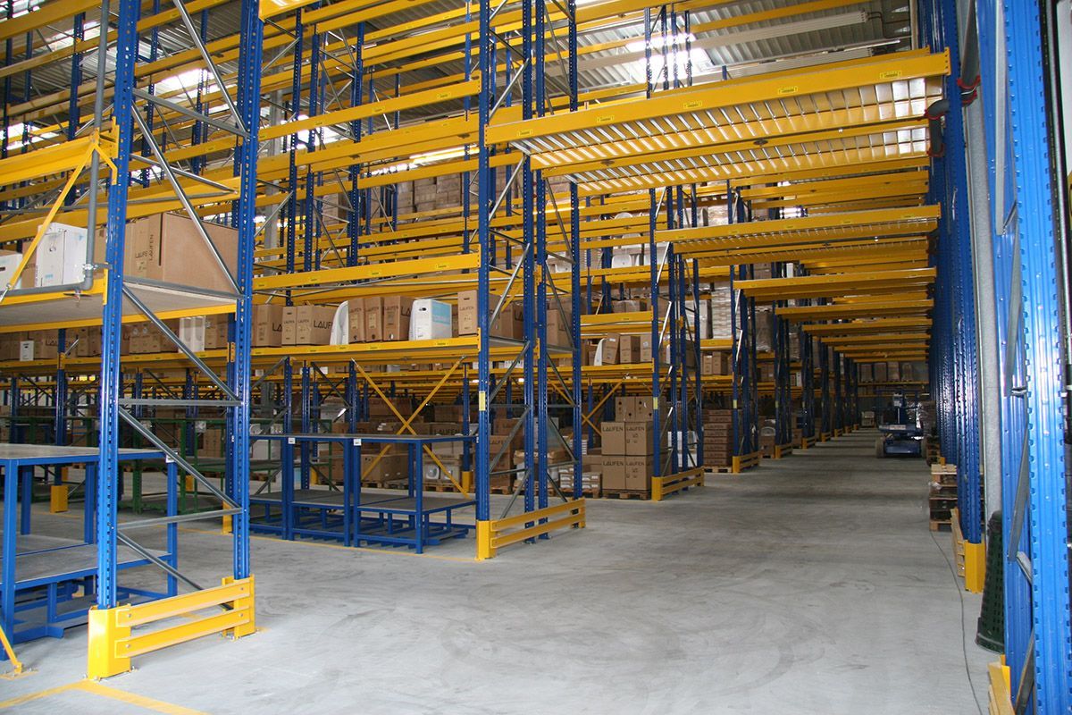 Palettenregal Inspektion