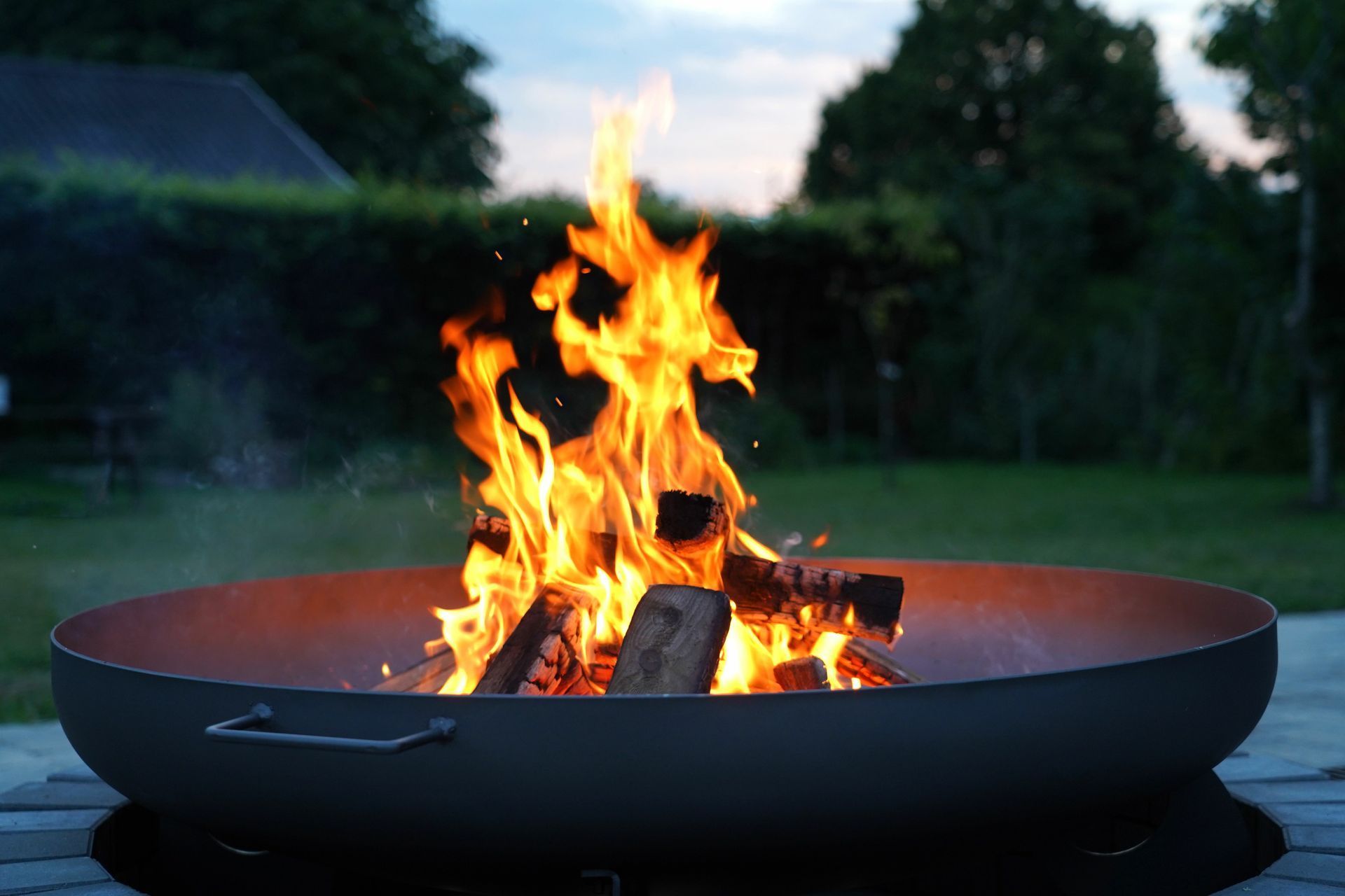 Brasero en feu
