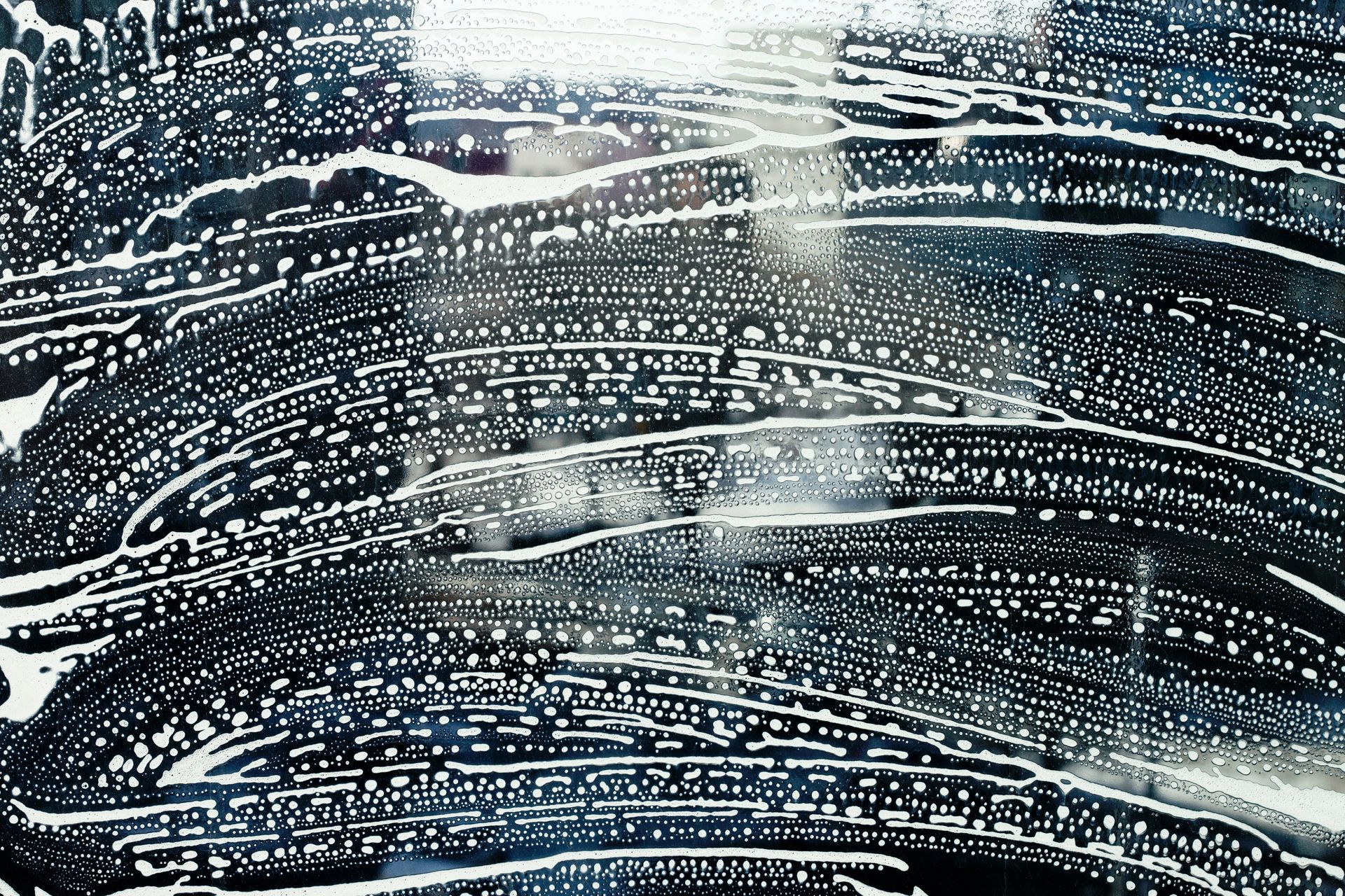 Vitre avec de la mousse