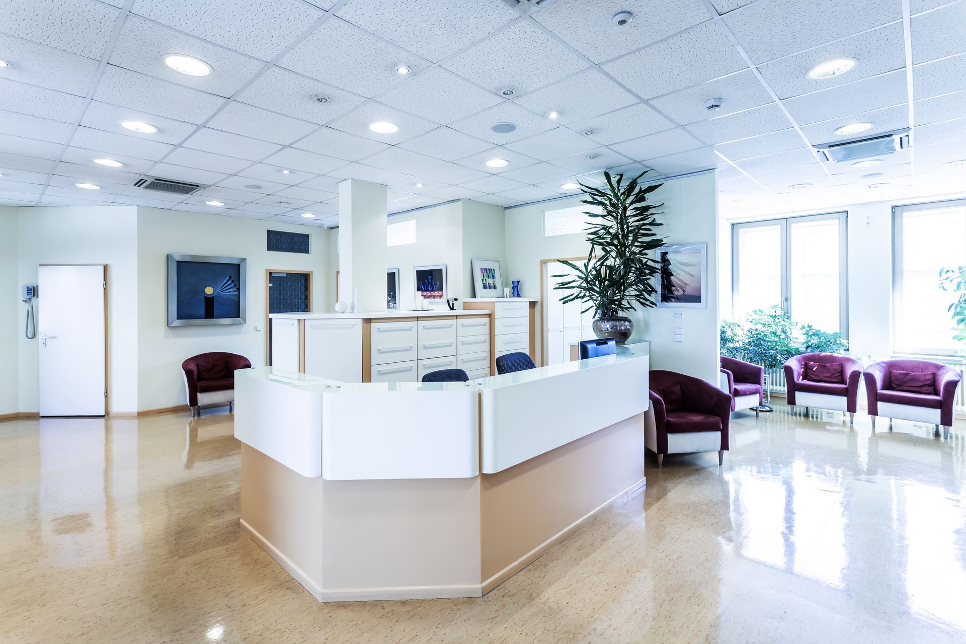 L'accueil d'un cabinet médical