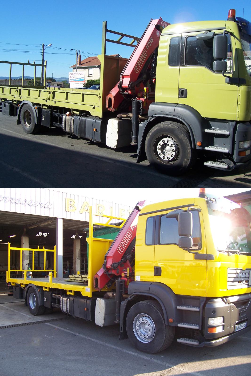 Reprise peinture plateau