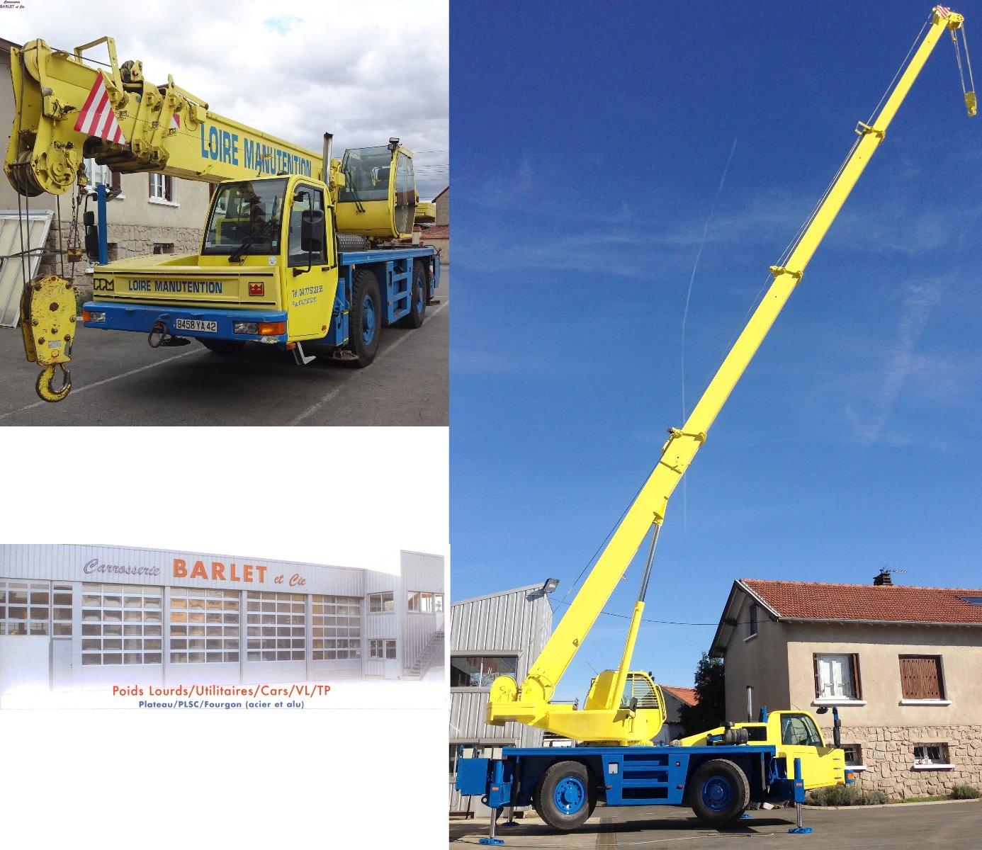 Reprise peinture grue 25t - 3 extensions