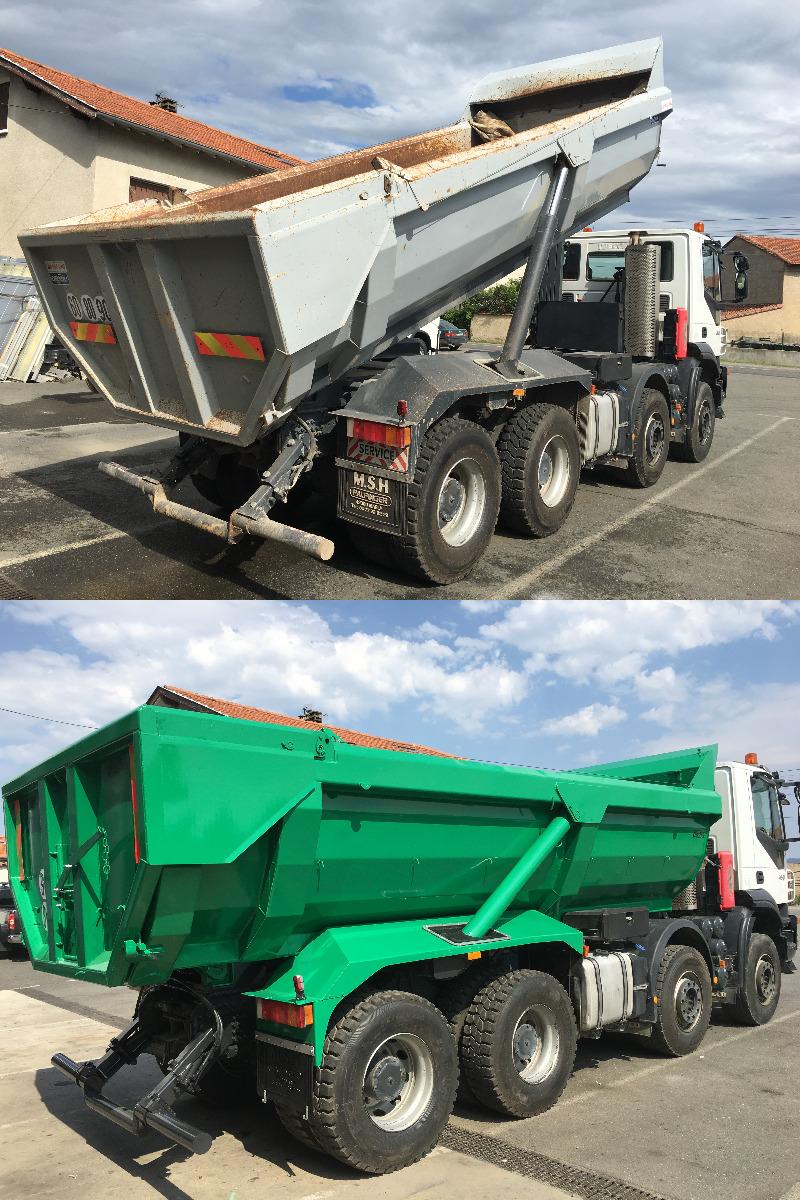 Reprise peinture benne