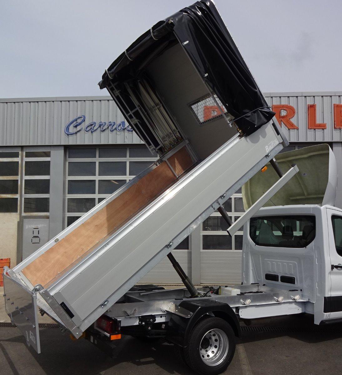 Benne hydrolique tout aluminium avec système de bâchage rapide