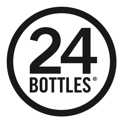 Ein schwarz-weißes Logo für 24 Flaschen.
