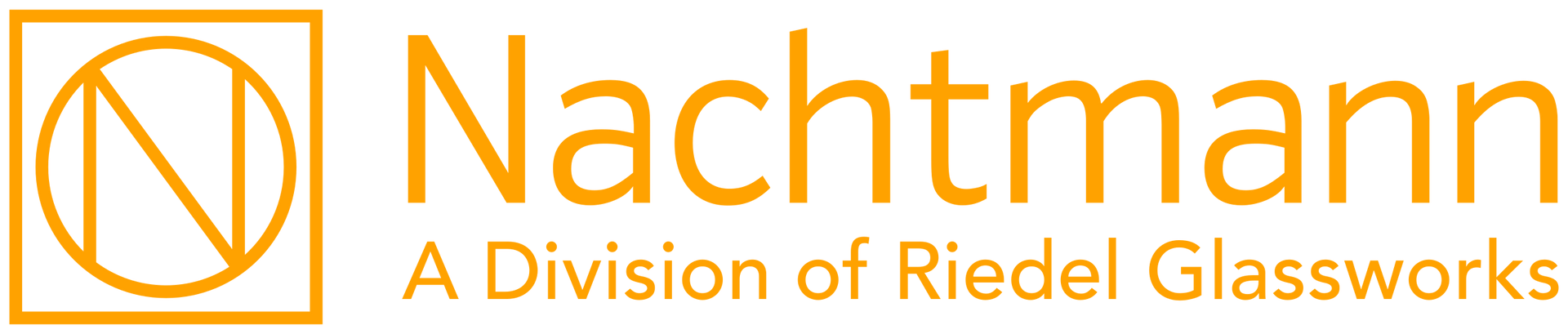 Ein Logo für Nachtmann, eine Abteilung der Glashütte Riedel