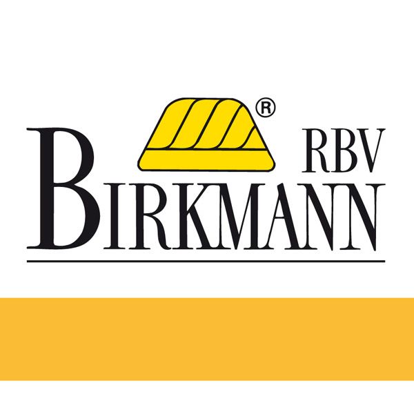 Ein gelb-schwarzes Logo für Birkmann RBV
