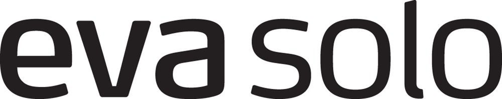 Das wort eva solo ist in schwarzer schrift auf weißem hintergrund geschrieben.