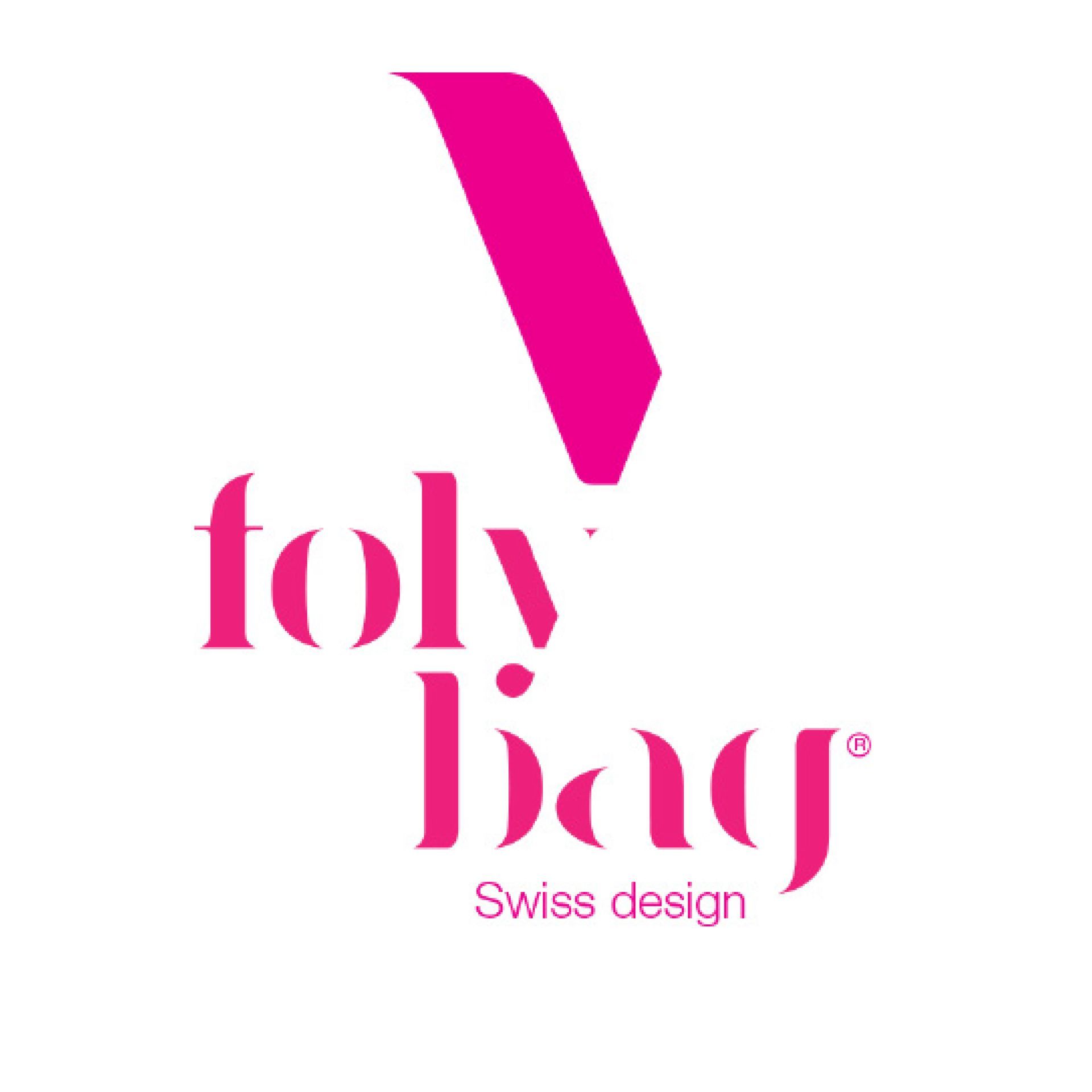 Ein rosa Logo für Toly Bags Swiss Design