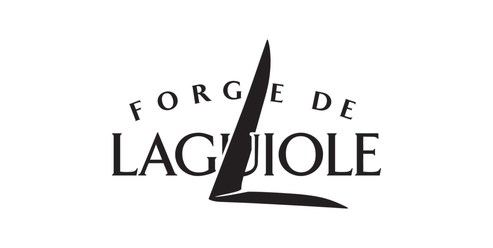 Ein schwarz-weißes Logo für Forge de Laguiole