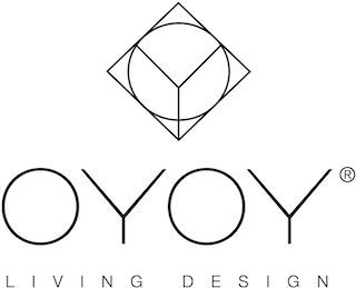 Ein schwarz-weißes Logo für Oyoy Living Design.