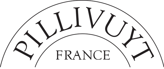 Ein schwarz-weißes Logo für Pillivuyt Frankreich
