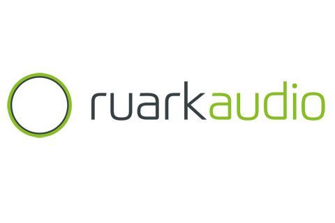 Ein grün-weißes Logo für ein Unternehmen namens Ruark Audio.