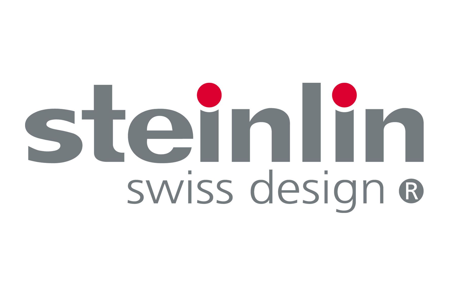 Ein Logo für Steinlin Swiss Design auf weißem Hintergrund.