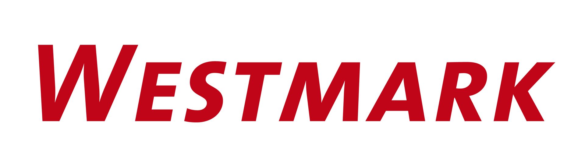 Das Wort Westmark ist in rot auf weißem Hintergrund geschrieben