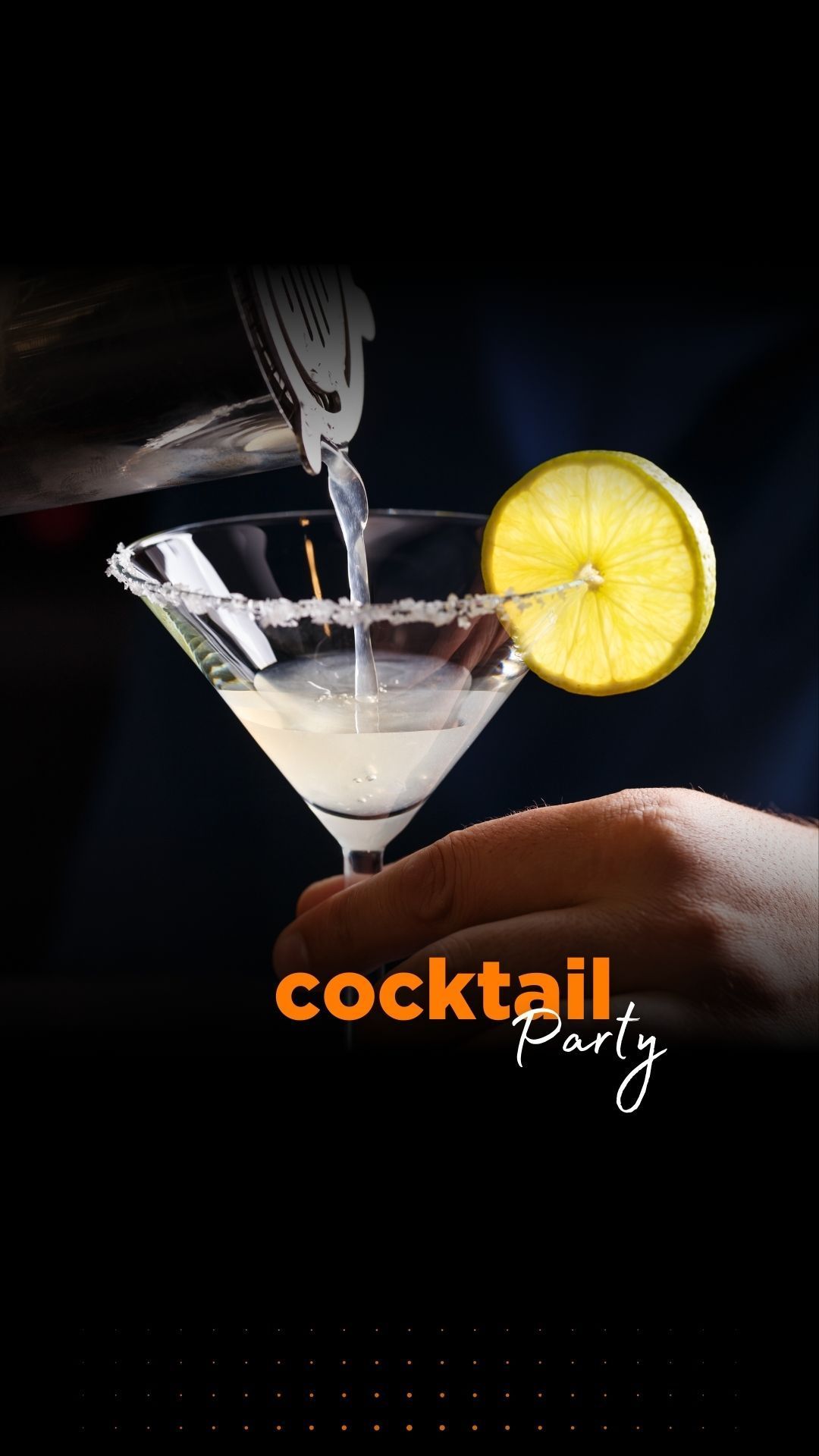 Befülltes Cocktailglas