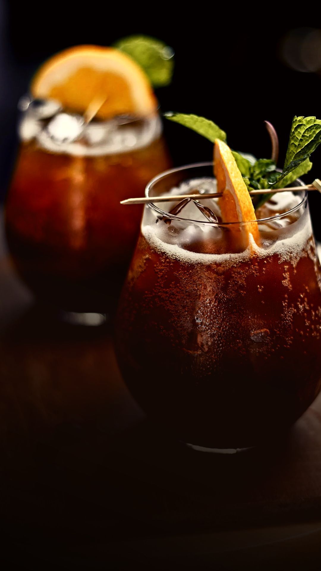Befülltes Cocktailglas