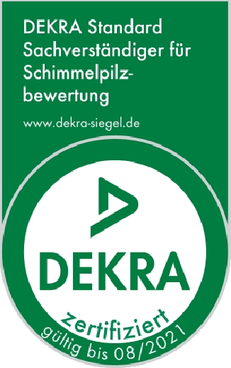DEKRA zertifiziert: Standard Sachverständiger für Schimmelpilzbewertung