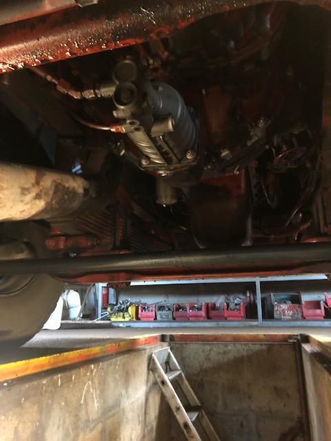 Camion vue de dessous