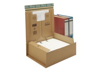 Ordner-Versandverpackung „PREMIUM“ DIN A4 mit zentraler Packgutaufnahme