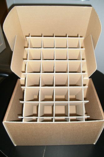 Wellpappgefache für Flaschenbier