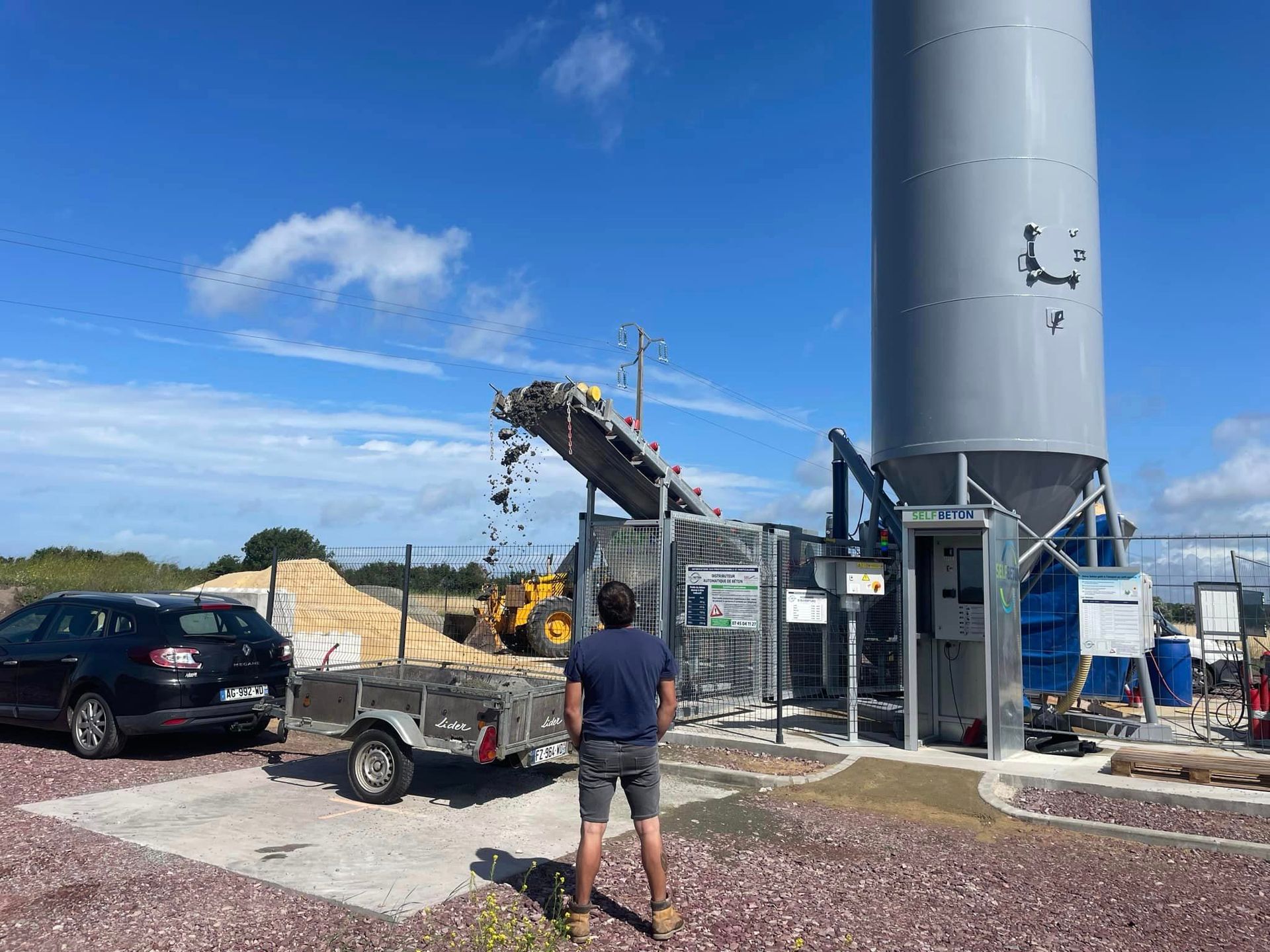 Centrale de béton et mortier