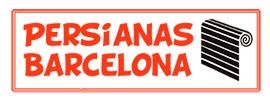 Un logotipo rojo y negro para persianas barcelona.