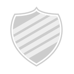 Escudo gris con rayas diagonales.