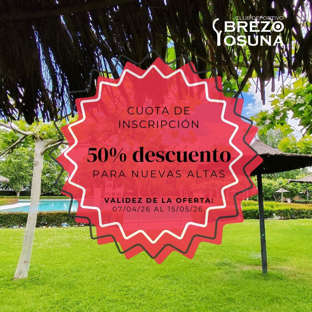 Promoción 50% descuento 2026