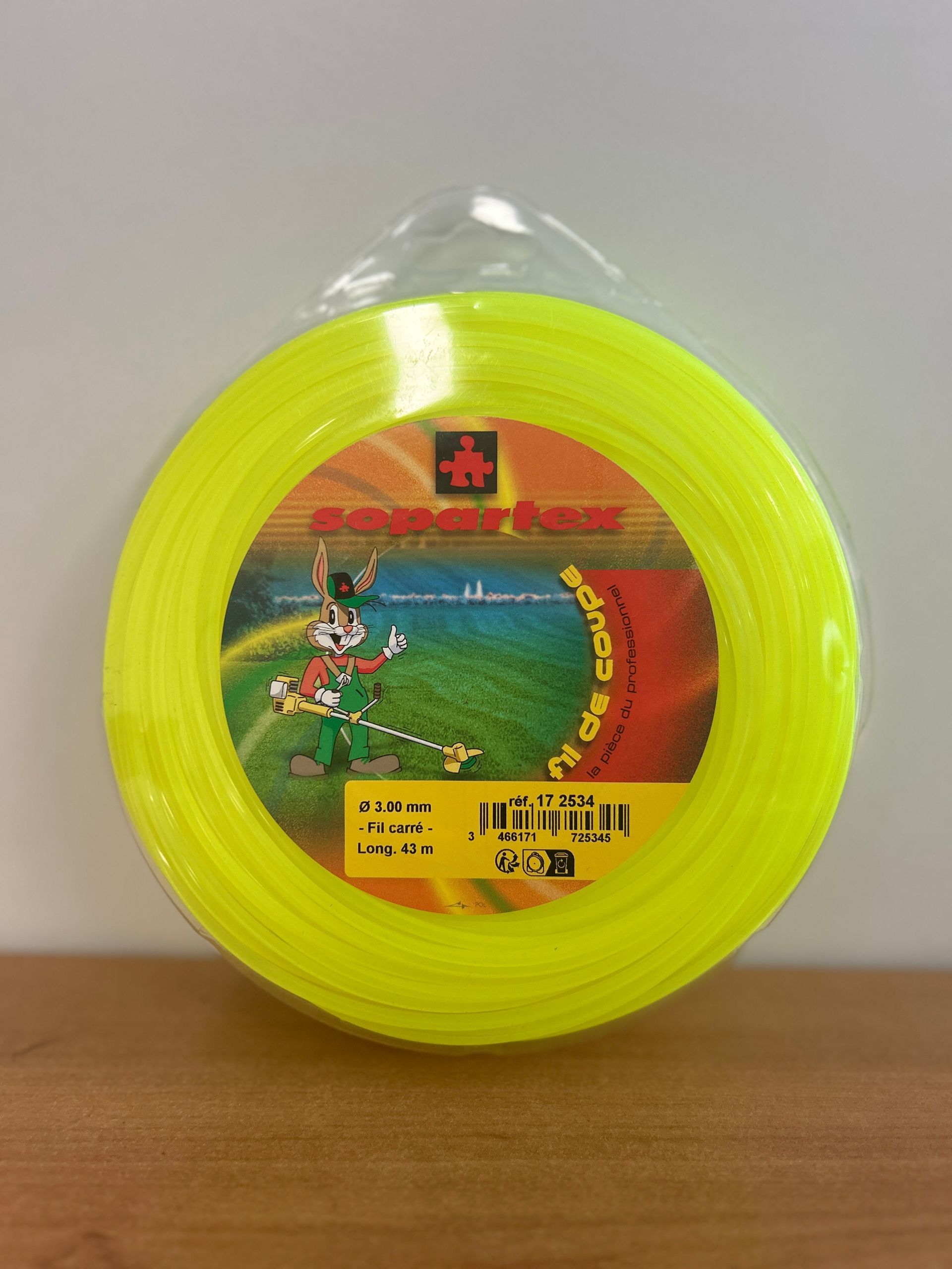 Bobine débroussailleuse jaune