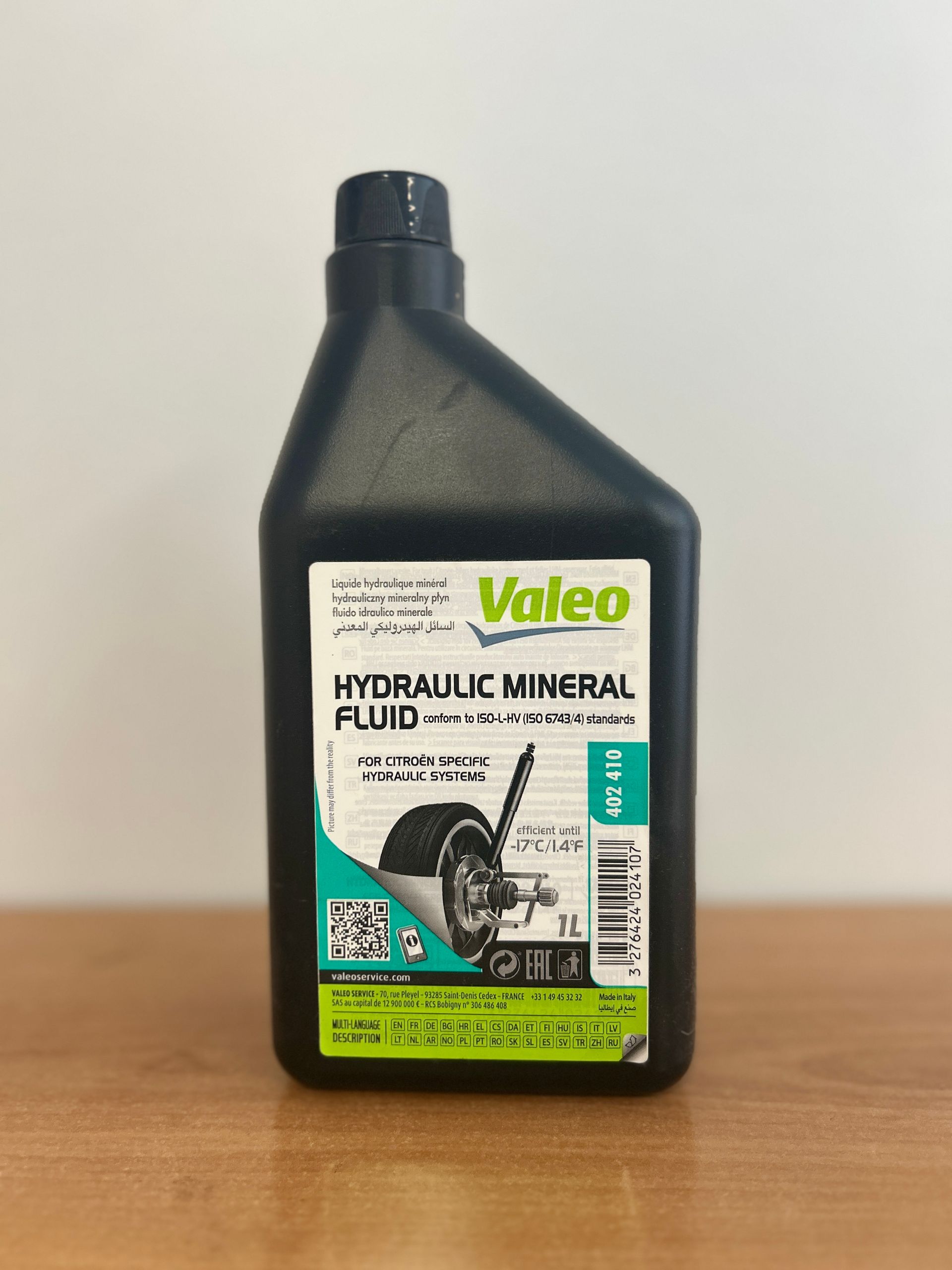 Liquide hydraulique minéral