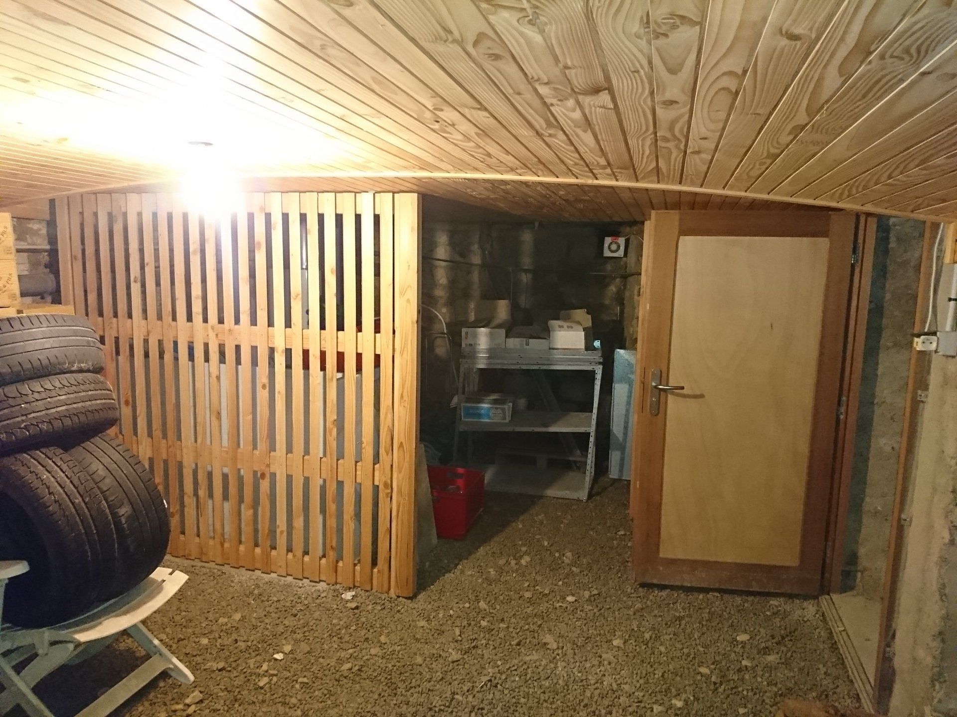 Garage aménagement intérieur en bois