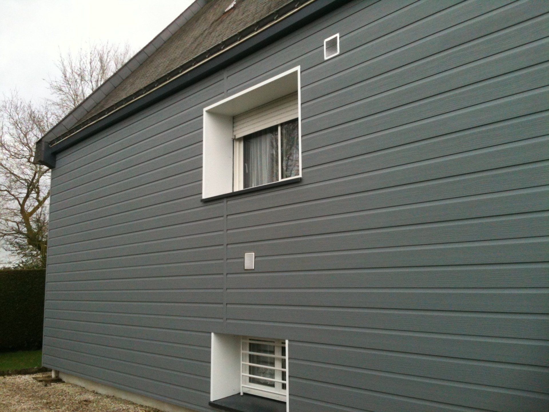 Mur extérieur en bois