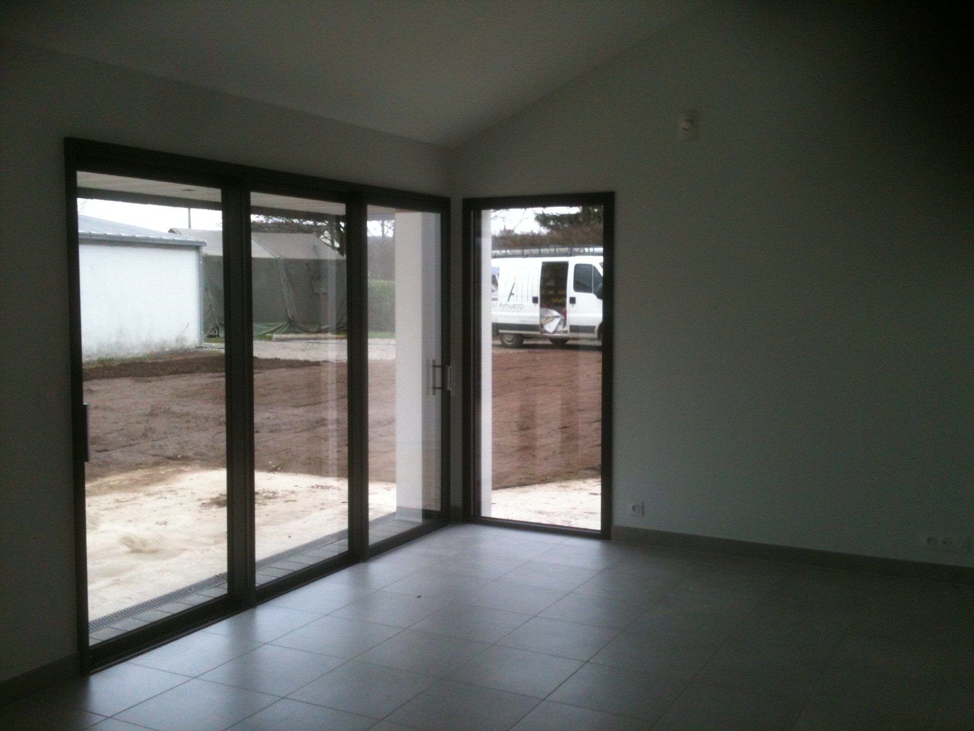 Intérieur baie vitrée