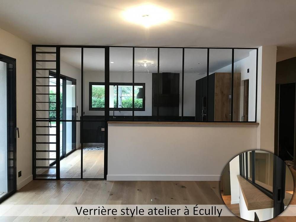 Verrière style atelier à Écully