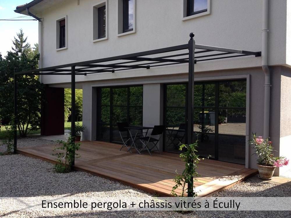 Ensemble pergola + châssis vitrés à Écully