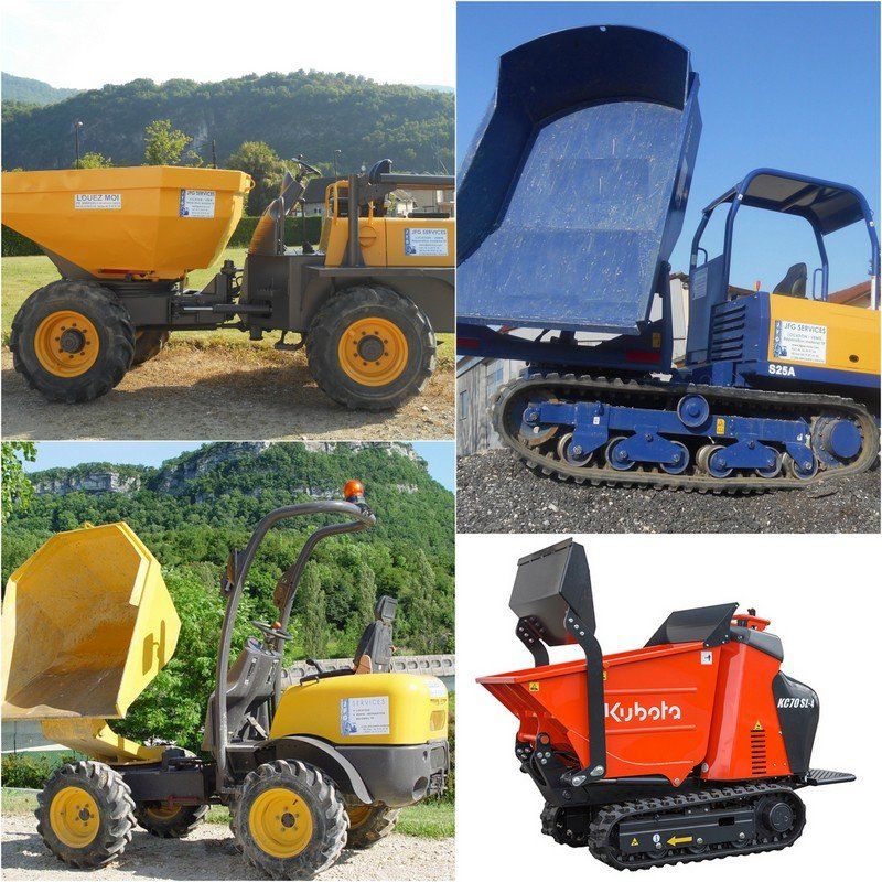 Dumpers, Transporteurs à chenilles