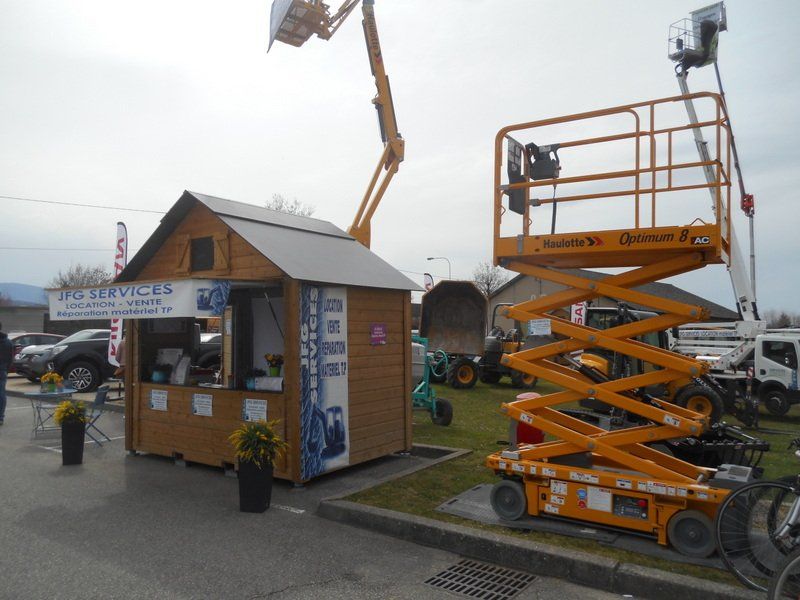 Exposition de matériel de BTP