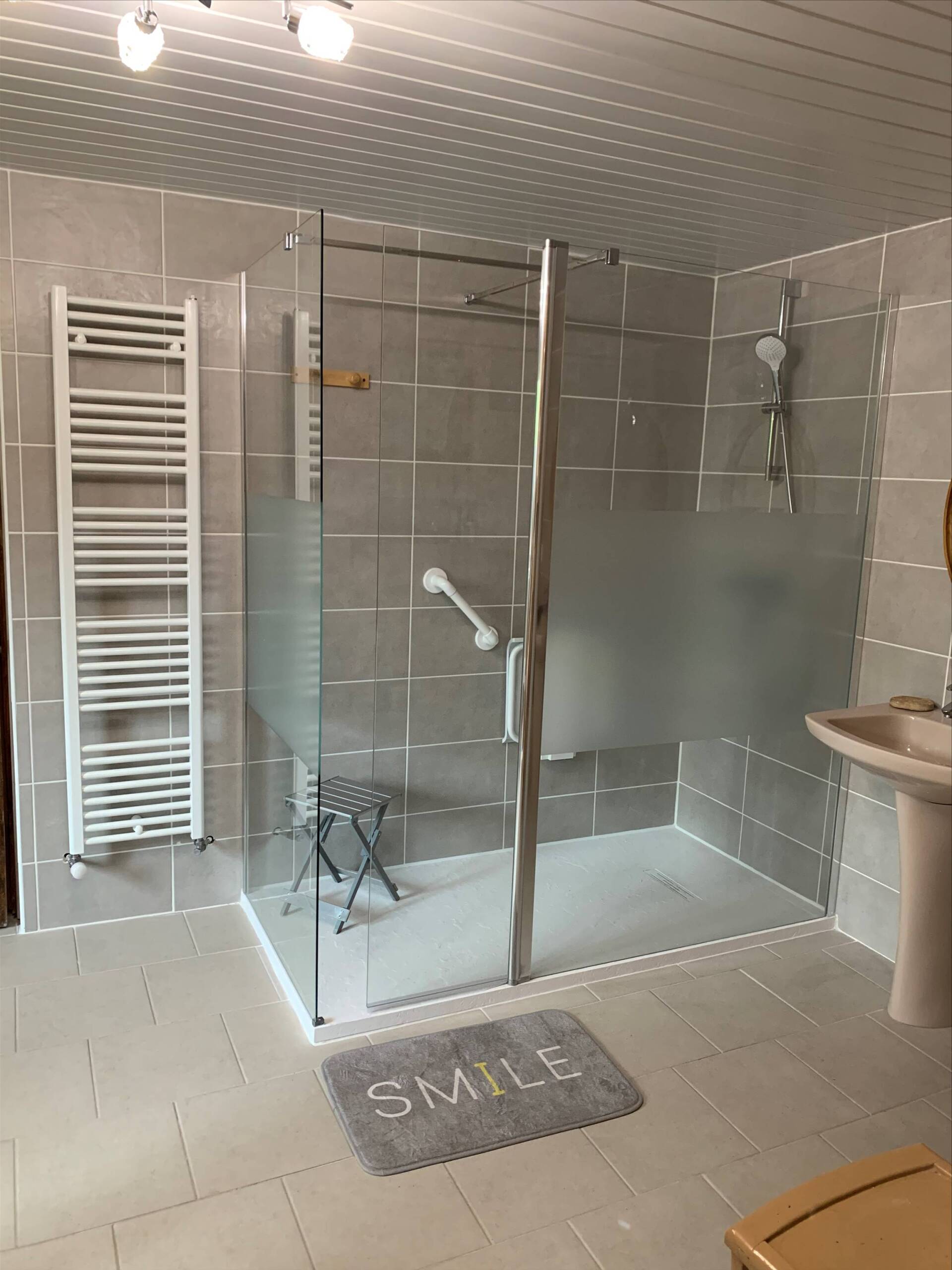 Installation sallle de bain avec douche à l'italienne
