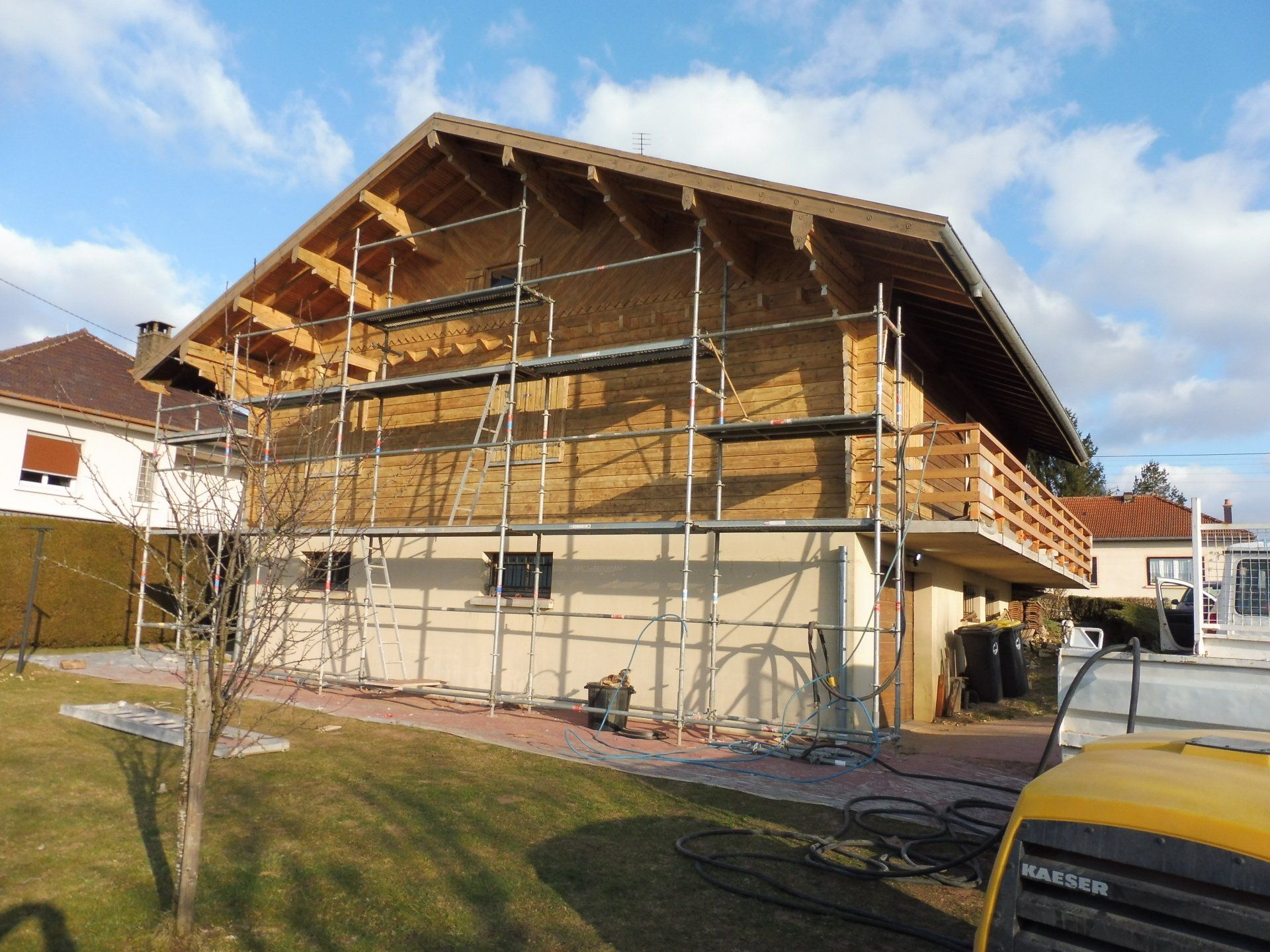 Montage d'échafaudage