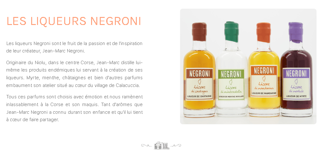 Liqueurs artisanales