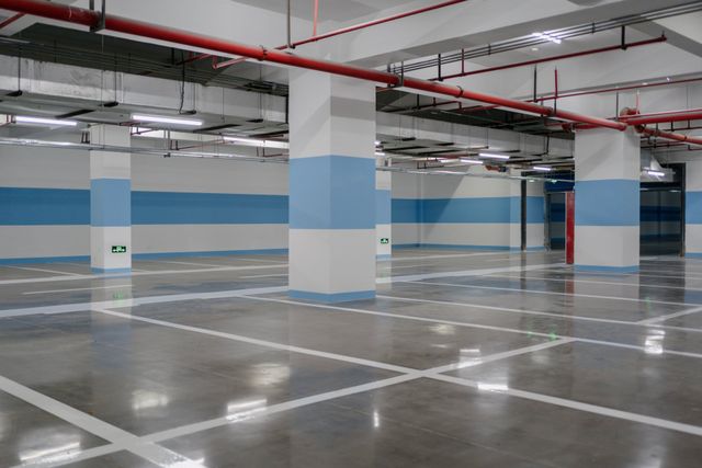 Nettoyage parking d'immeuble sous-sol et garages
