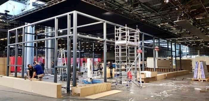 Structure de stand d'exposition