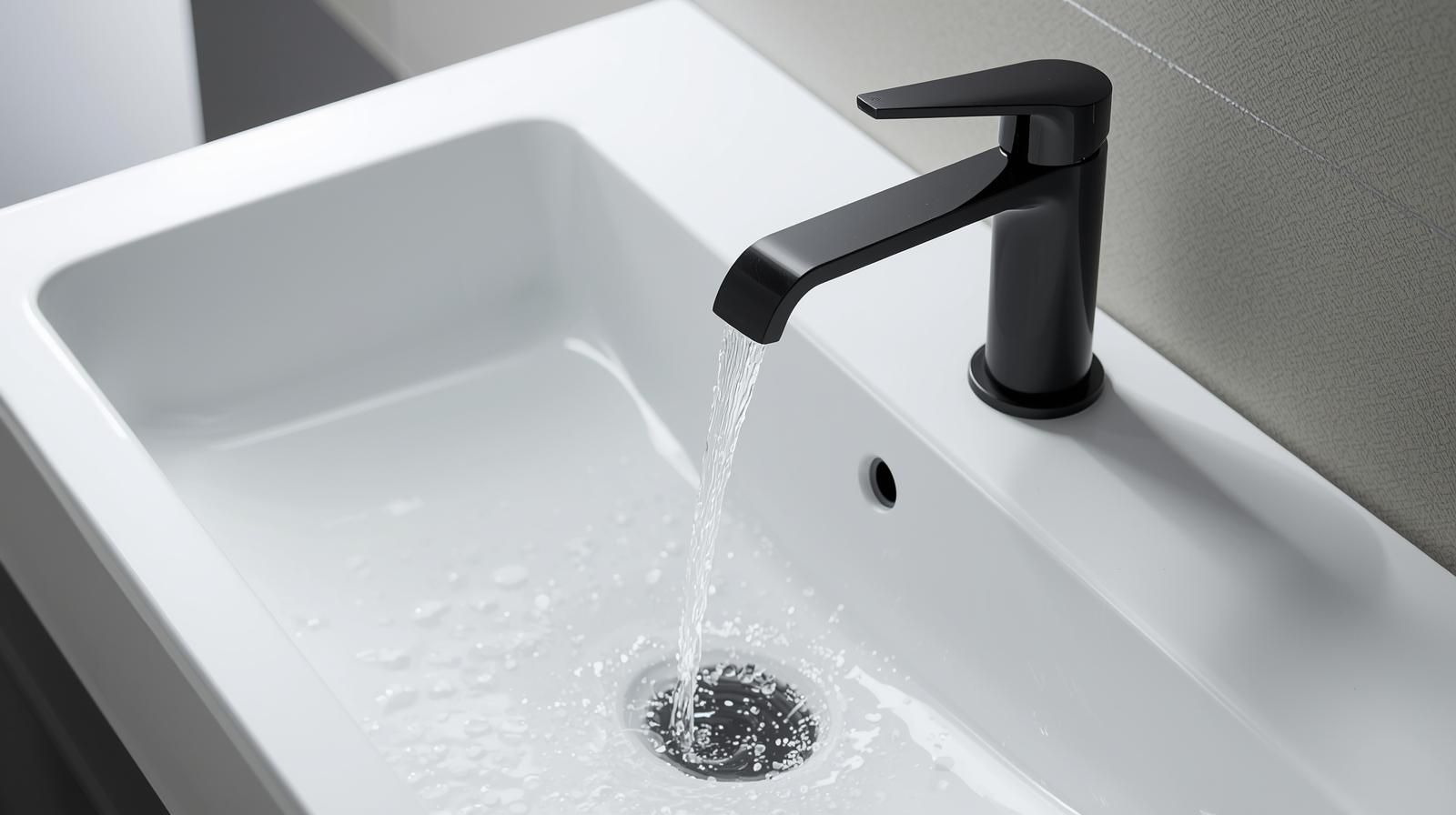 Badezimmer mit Toilette, Waschtisch aus Holz, Fenster, Handtuchhalter und dekorativem Stuhl. Farbgestaltung in Grau und Weiss.