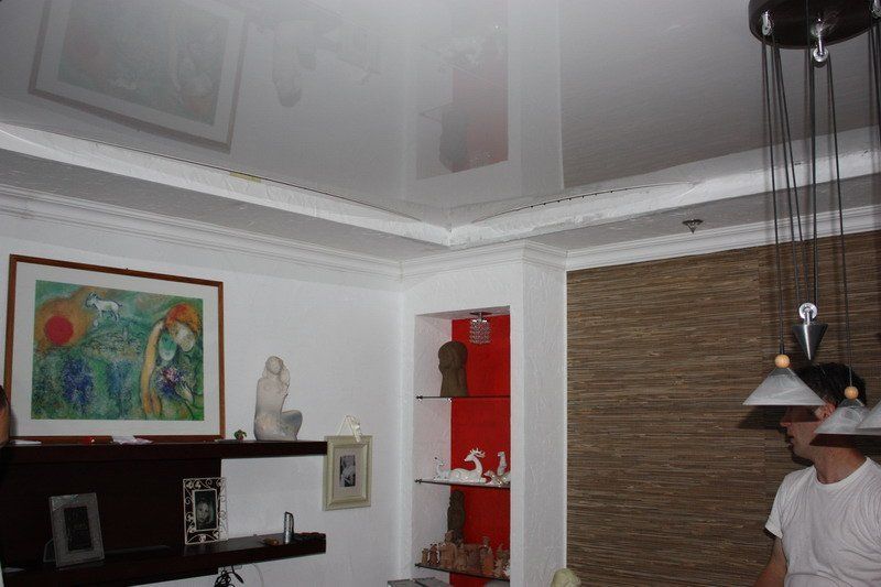 Lackspanndecke Wohnzimmer