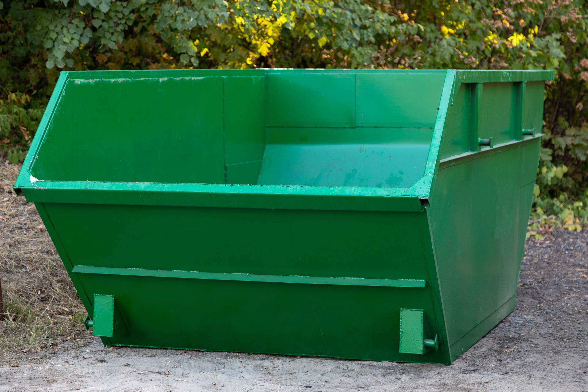 Benne à déchets verte