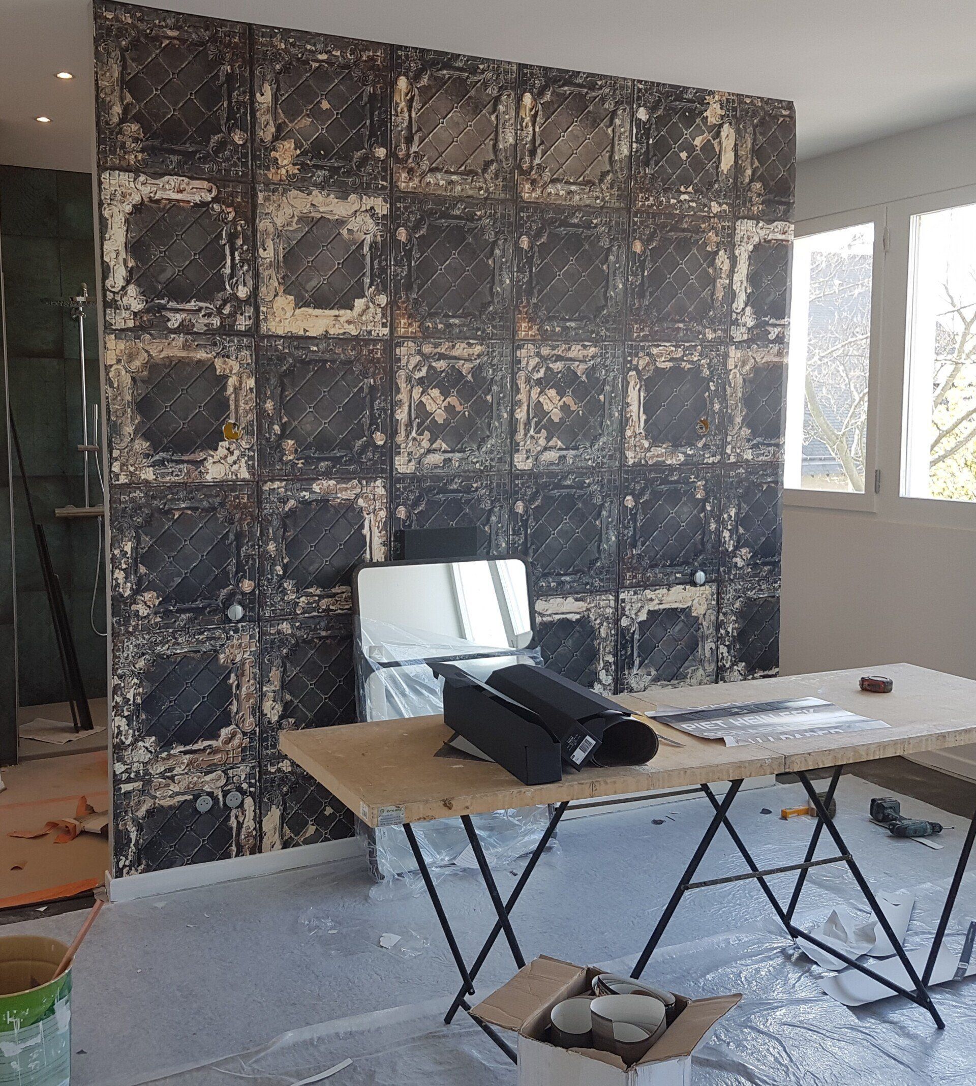 Tapisserie chambre pendant