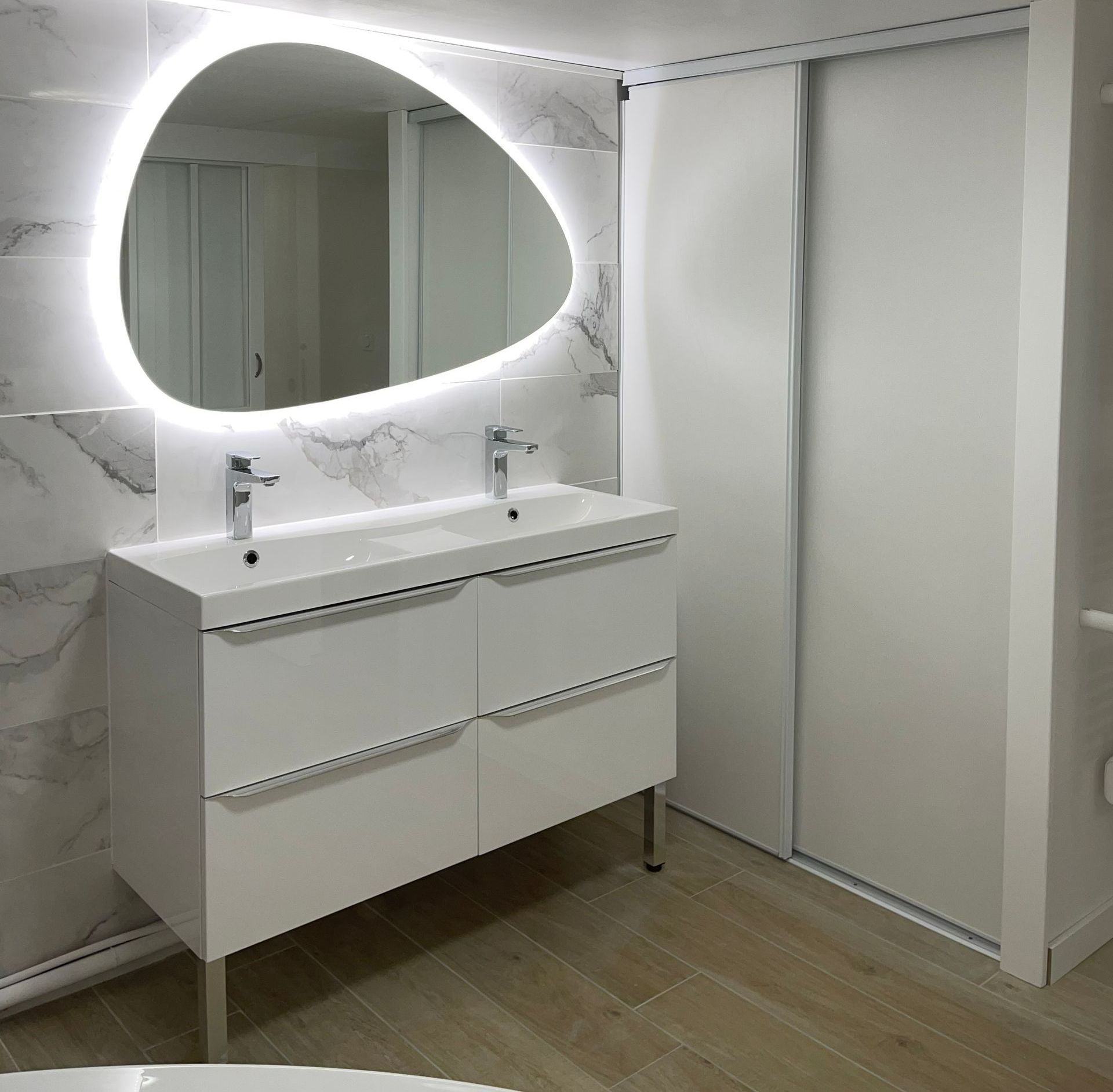 Salle de bains en marbre