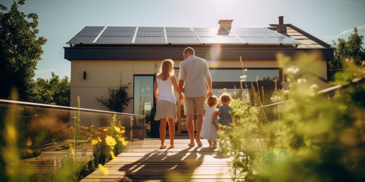 Solaranlage für das Einfamilienhaus und die gesamte Familie