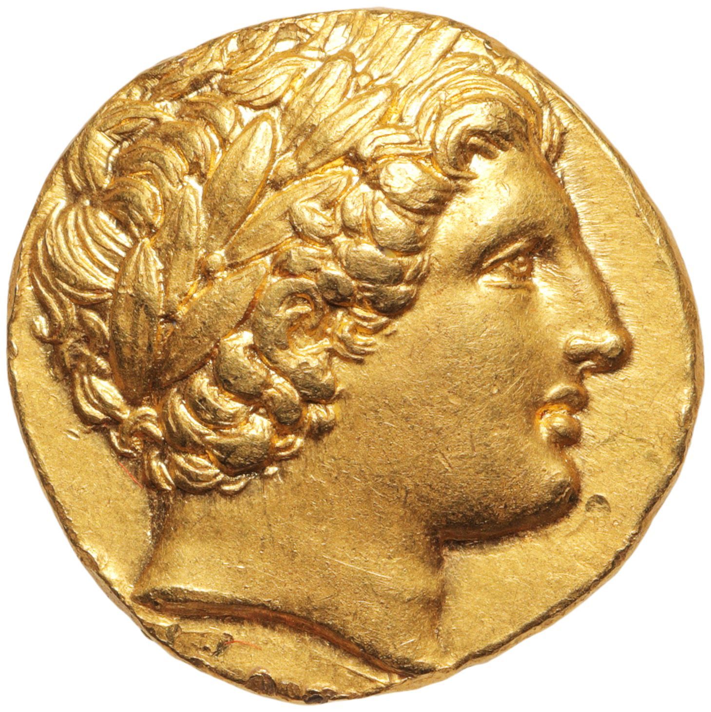 Avers d'un statère en or